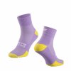Ponožky FORCE EDGE, fialovo-fluo L-XL/42-46