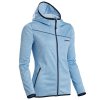 ATOMIC W MICROFLEECE HOODIE Light Blue vel. S