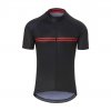 Dámský dres GIRO Chrono Sport Jersey Black/Red Classic Stripe