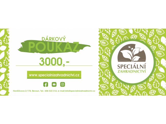 Speciální zahradnictví v 3000