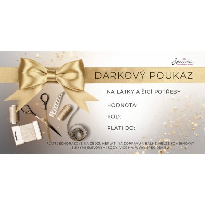 Vanoce darkovy voucher Klasik Gold Y 1x