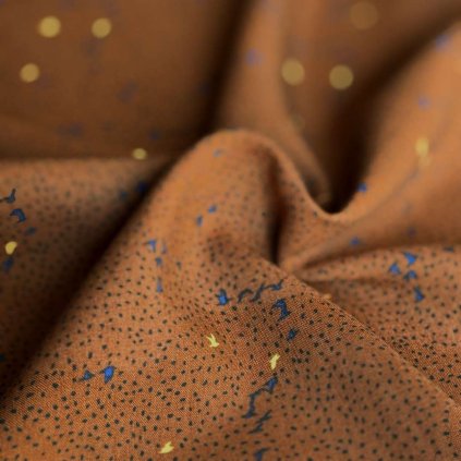 fibre mood latky metraz viskoza ptacci hneda speciosa 4