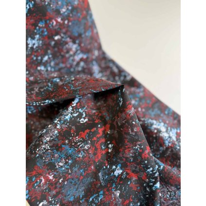 Bavlněná košilovina s potiskem Marble