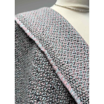 Italská kabátovina z panenské vlny Barevný Tvíd