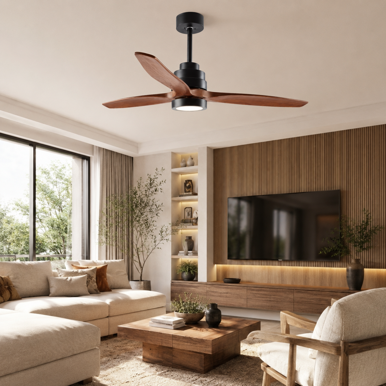 Detail stropního ventilátoru Nova Luce Sabal
