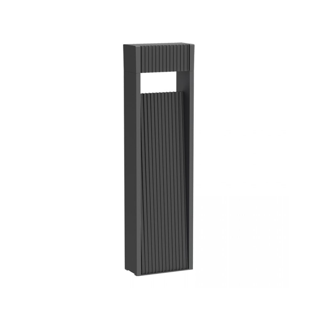 zambelis lights outdoor exterior decor garden post ground bollard pathway column led aluminium distributor grafite E368 900x1100w