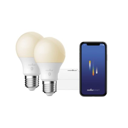 Startovací balíček NORDLUX s 2ks LED E27 a Smart Light Bridge