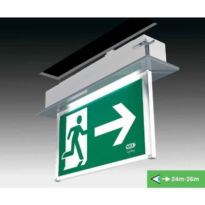 Zápustné nouzové svítidlo SEC C.LEDLUX-V / MULTILED-V