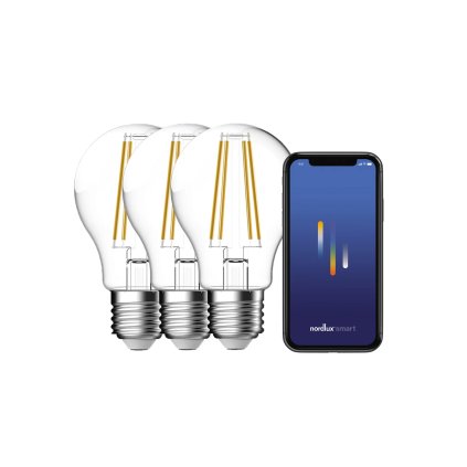 3 ks Smart LED žárovka NORDLUX E27 2270012700