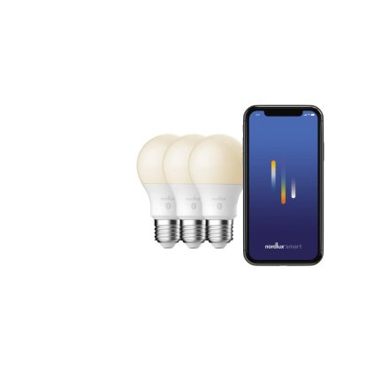 3 ks sada Smart žárovka NORDLUX E27 s úpravou barvy světla 2270022701