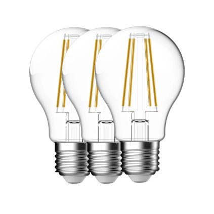 Set 3ks LED žárovek NORDLUX Filament E27, 4 W až 7,8 W, 4000 K
