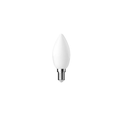 Mléčná LED svíčka NORDLUX Filament 1,2 až 6,8 W, 2700K, E14