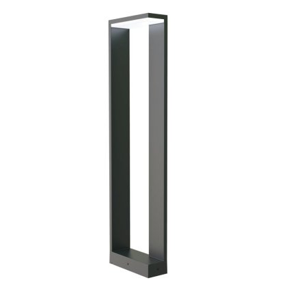 zambelis lights outdoor exterior decor garden post ground bollard pillar column led aluminium distributor grafite E208 1200x1600h