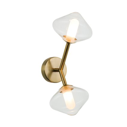 zambelis lights indoor wall scone decorative light luminary led g9 gold mat metal glass 5w 23022 1200x1600h