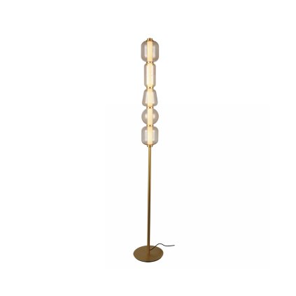 zambelis lights indoor interior portable floor light decor led 3000k metal gold mat champagne glass non dimamble 23063 1800x2200w