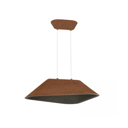 zambelis lights pendant decorative luminary led 3000k brown grey triac dimmabe metal accoustic panel 23172 900x1100w