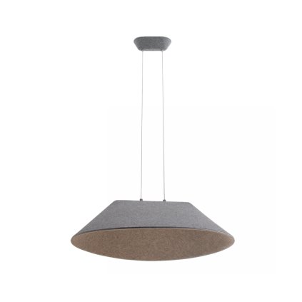 zambelis lights pendant decorative luminary led 3000k smd grey triac dimmabe metal accoustic panel 23173 1800x2200w
