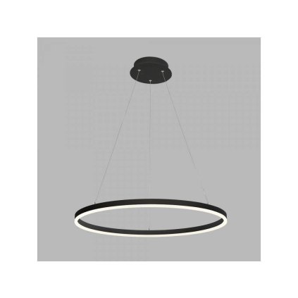 Stmívatelný LED lustr CIRCLE P-Z CRI90 černá 600mm