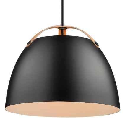 Skandinávský lustr Halo Design Oslo se dřevem