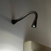 Nástěnná čtecí LED lampa Snake - kulatá