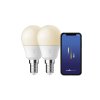 Set 2 ks smart stmívatelných LED žárovek NORDLUX s úpravou barvy světla E14 BT