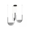 zambelis lights pendant decorative luminary led 3000k 4000k aluminum black mat glass grey triac dimmabe 23168 900x1100w