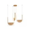 zambelis lights pendant decorative luminary led 3000k 4000k aluminum gold mat glass champagne triac dimmabe 23169 900x1100w