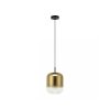 zambelis lights indoor single pendant decorative lamp distributor led black mat metal gold glass non dimmable lumin 23215 1800x2200w