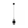 zambelis lights single pendant luminaires decorative indoor lighting black matte metal chrome glass 1800x2200w