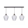 zambelis lights indoor interior pendant decorative luminary E27 IP20 metal black base mat clear glass brass 19242 1800x2200w