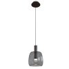 zambelis lights indoor single pendant decorative lamp distributor led black mat metal smoked grey glass luminary 1967 1200x1600h