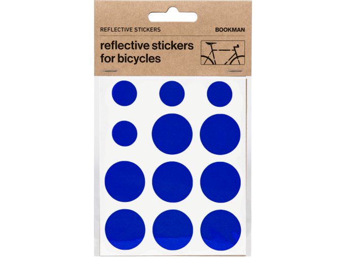 Reflexní samolepky Bookman Reflective Stickers modré