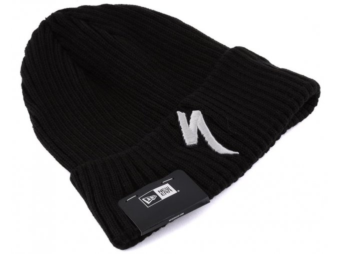 Specialized New Era Cuff Beanie S-Logo Blk/Wht  černo-bílá