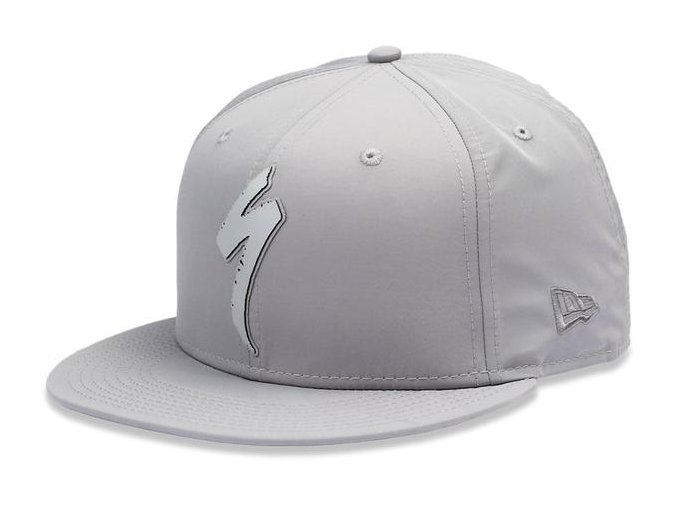 64820 193 APP NEW ERA 9FIFTY SNAPBACK HAT S LOGO LTGRY OSFA FRONT 3 4 FORM grande