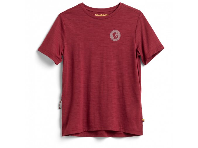 triko dámské specialized fjaellraeven womens wool t shirt cycling jersey ruď 1