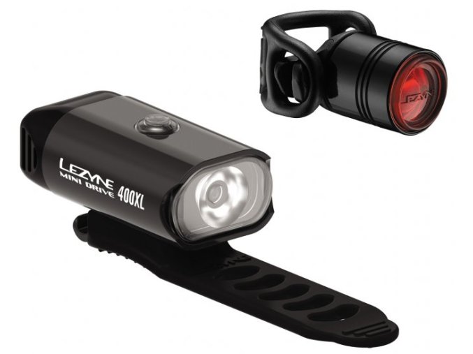 Lezyne Mini Drive 400 Drive Pair  Black/ Hi Gloss