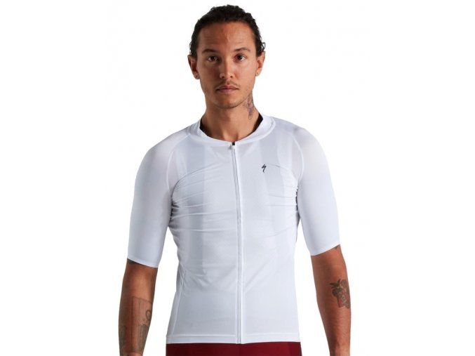 Cyklistický dres Specialized SL Air Solid Jersey Men bílý
