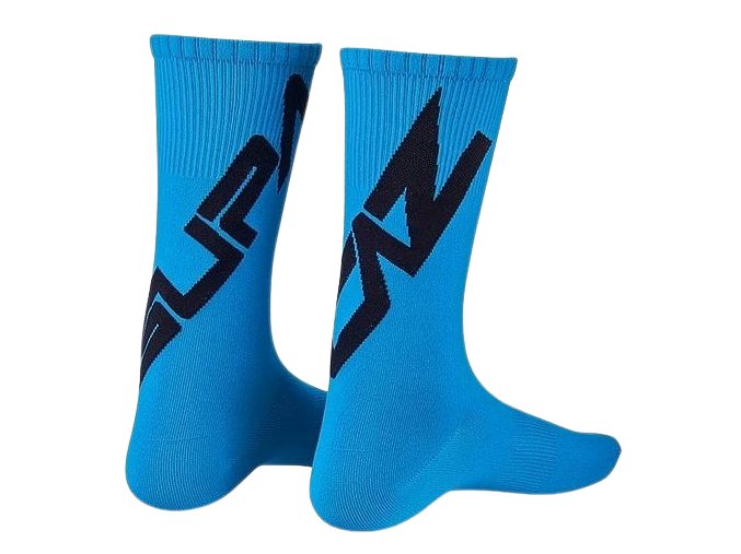 ponožky supasox Black Neon Blue 64723 8214 white