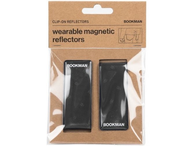 Magnetické připínací odrazky Bookman Clip-on Reflectors šedé