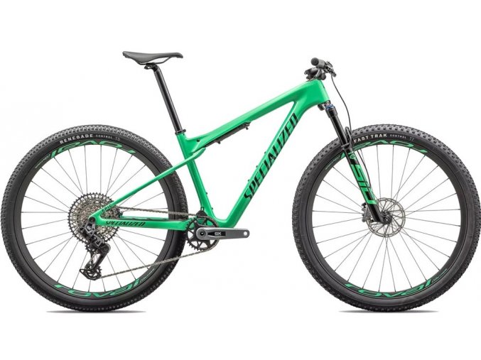 Celoodpružené horské kolo Specialized Epic WC Expert 2023  Gloss Electric Green / Forest Green Pearl