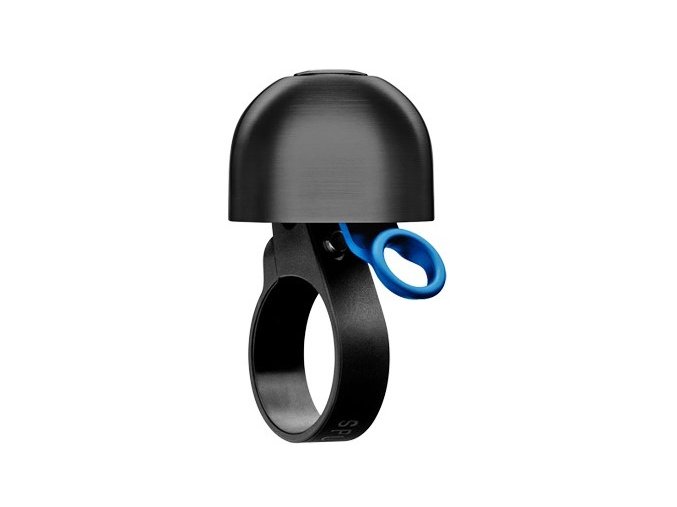 Zvonek na kolo Spurcycle Compact černý s modrým kladívkem