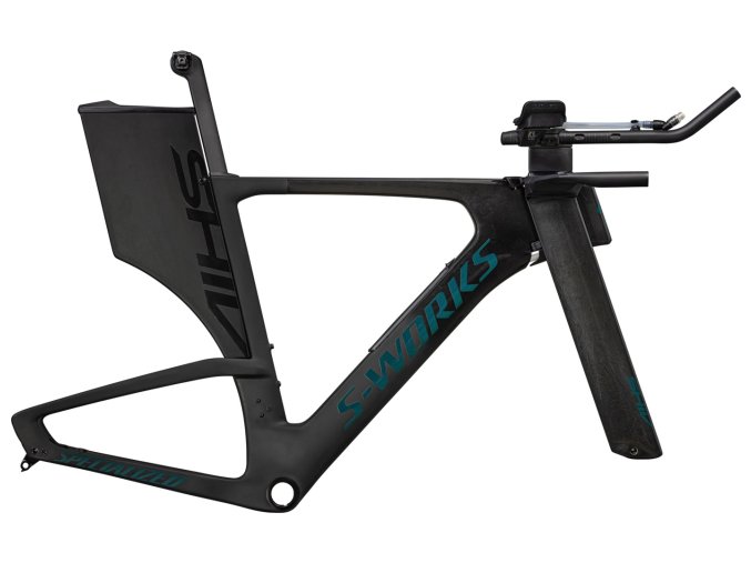 Rámová sada Specialized S-Works Shiv LTD Gloss Black Nearly Black Smoke Granite Teal 77424 02 SHIV SW FRMSET LTD BLK