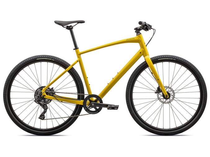 Trekové kolo Specialized Sirrus X 2.0 2024 GLOSS SULPHUR / SATIN REFLECTIVE BLACK LIQUID METAL 92324 84 SIRRUS X 20 SPHR CLGRY