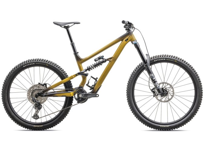 Celoodpružené horské kolo Specialized Status 170 2 Satin Harvest Gold Tint / Obsidian / Dune White 93723 77 STATUS 170 2 BASE HRVGL