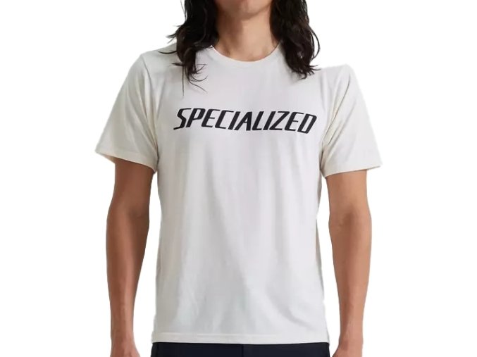 Pánské triko Specialized Wordmark Tee SS - V  Birch White