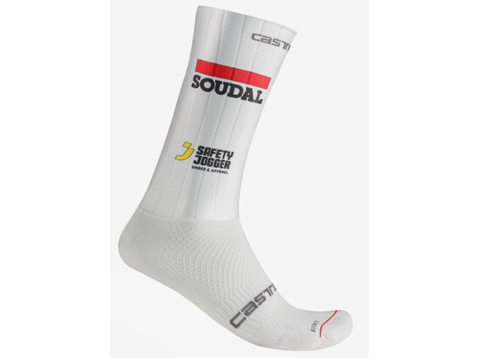 Cyklistické ponožky Castelli Fast Feed 3 bílé