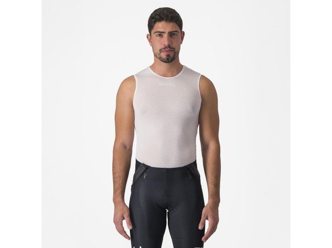 Funkční tílko Castelli PRO MESH 2.0  BÍLÉ
