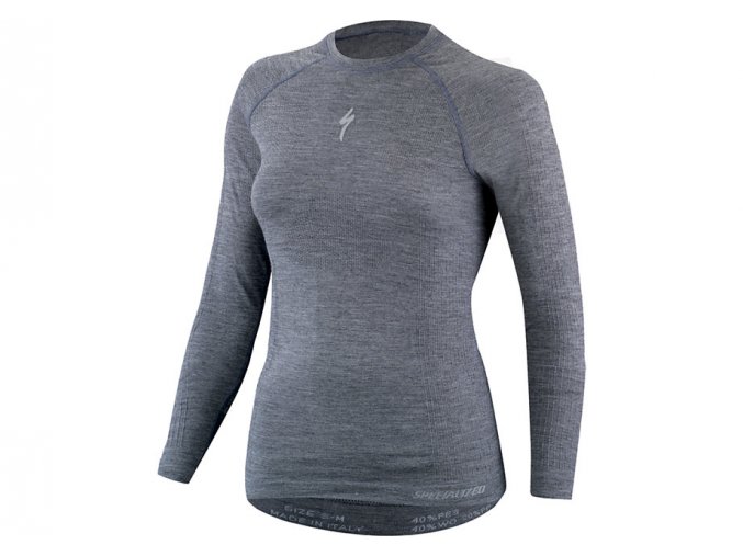 Specialized Seamless Long Sleeve Merino Grey Wmn