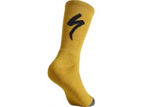 64723 130 APP MERINO DEEP WINTER TALL LOGO SOCK HRVGLD PLP HERO white