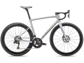Silniční kolo Specialized S-Works Tarmac SL8 Di2 2025 Gloss Dove Grey / Silver Dust Blurred Impasto / Black Pearl 94925 00 TARMAC SL8 SW DI2 SILDS